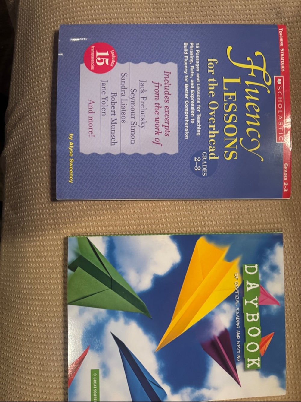 Teacher Books Fluency lessons/DayBook Student copy